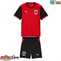 Camiseta Austria Primera Equipación para niños Mundial 2026 manga corta (+ pantalones cortos)